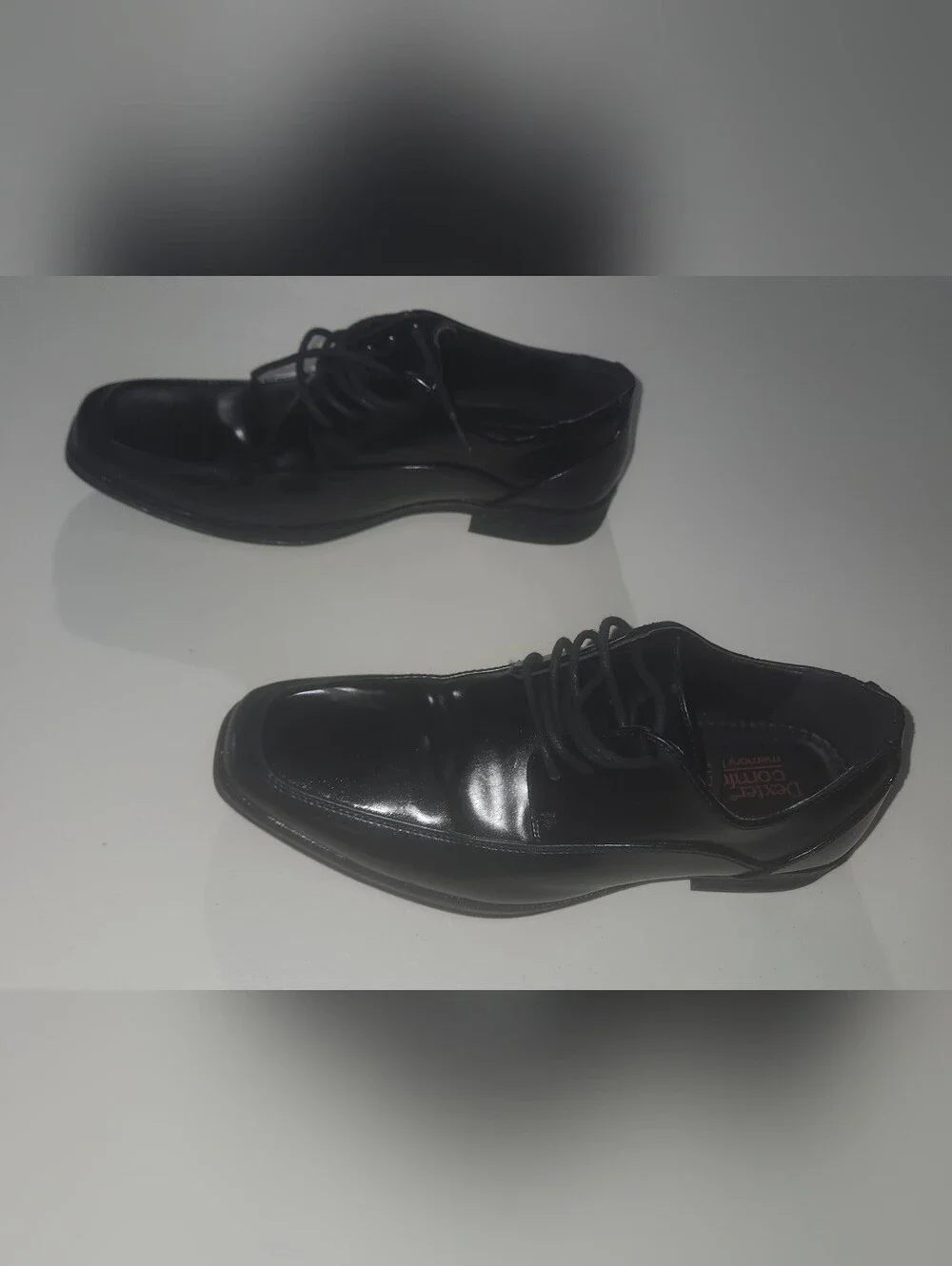 Men's Dexter Black Lace-Up Dress Shoes Size 7